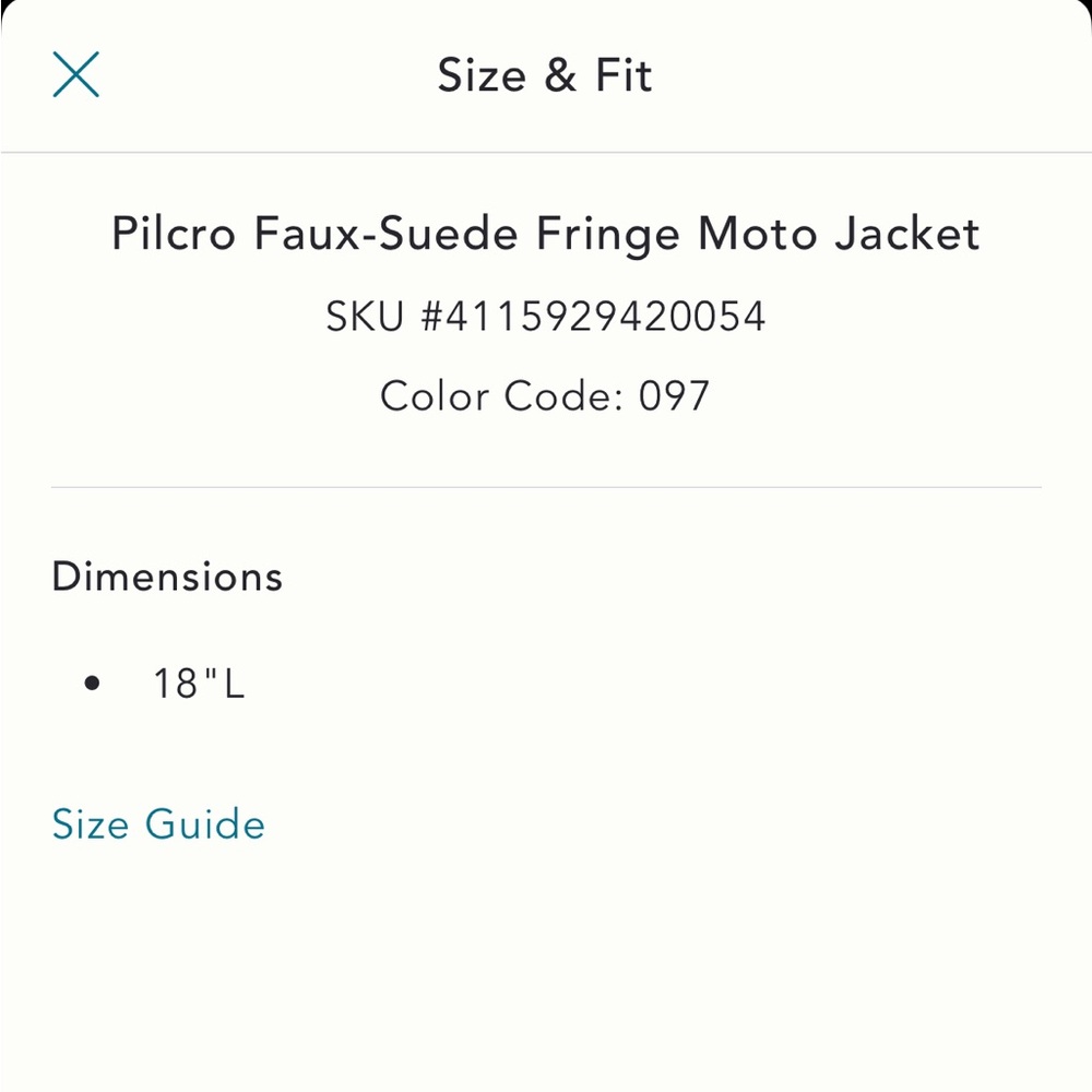Pilcro Faux Suede Fringe Moto Jacket Wedgewood Blue Sz M - very Lt Blue NWT - Picture 7 of 15